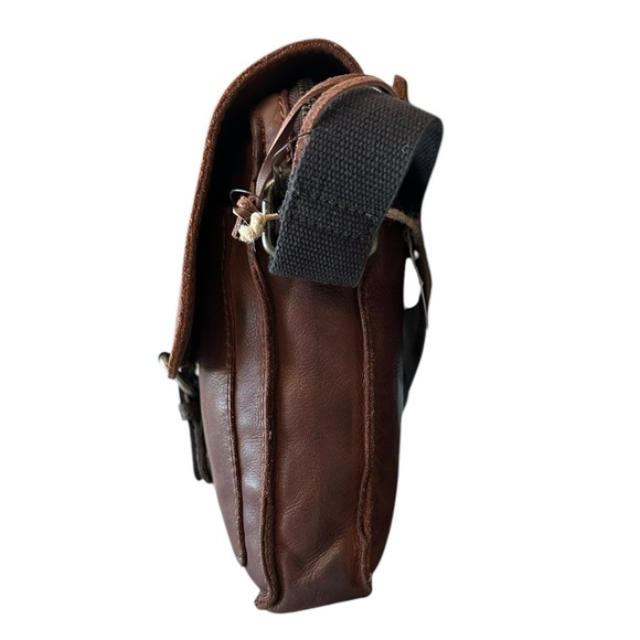 India Brown Leather Crossbody Bag - Picture 6 of 15